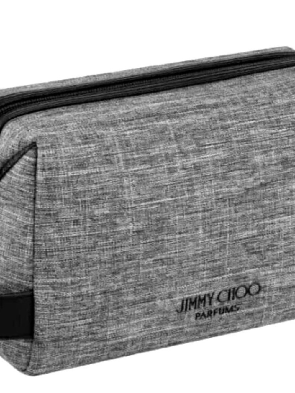 Jimmy Choo Gray Textured Toiletry Pouch